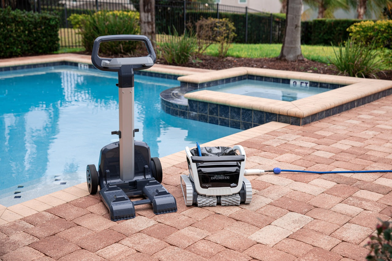 Dolphin Explorer E70 Robotic Pool Cleaner: Includes Free Caddy!