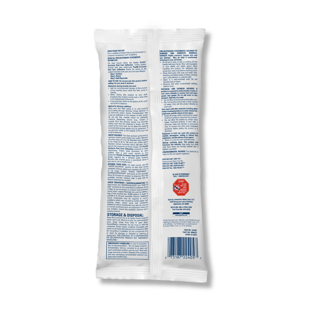 Poolife TurboShock 78% Calcium Hypochlorite Pool Shock - 6 Bag Deal