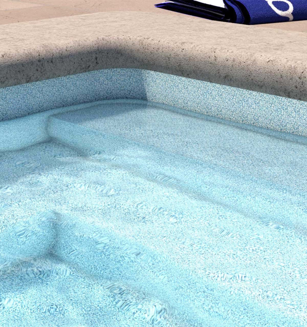Crystal Quartz Full Floor Borderless GLI Inground Pool Liner 27 Mil
