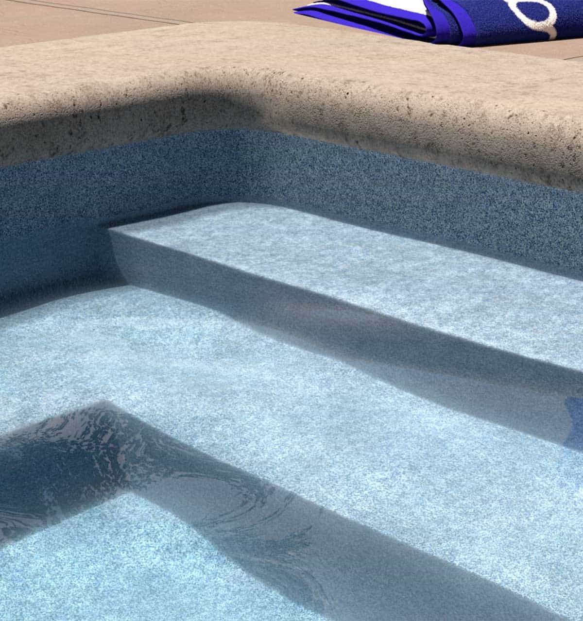 Blue Cypress Full Floor Borderless GLI Inground Pool Liner 27 Mil