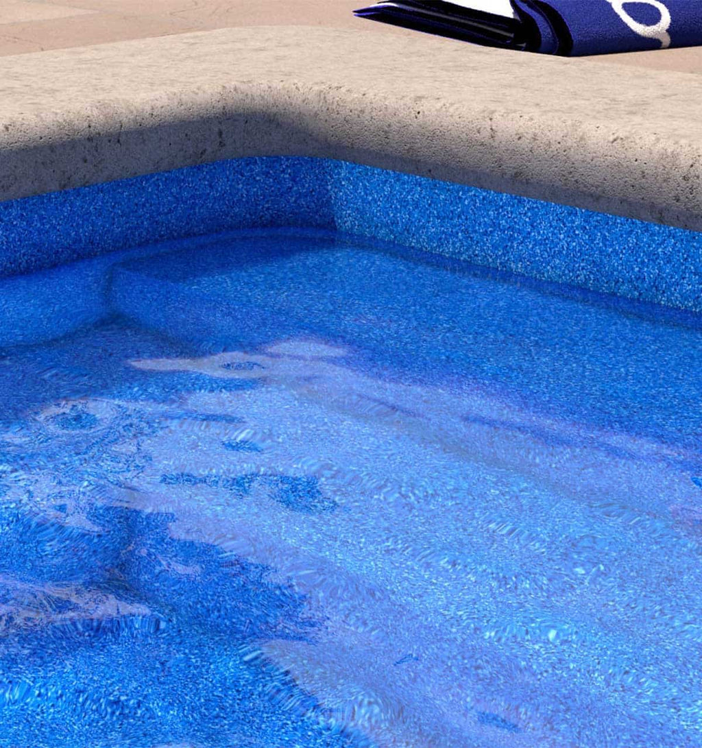 Blue Granite Full Floor Borderless GLI Inground Pool Liner 27 Mil