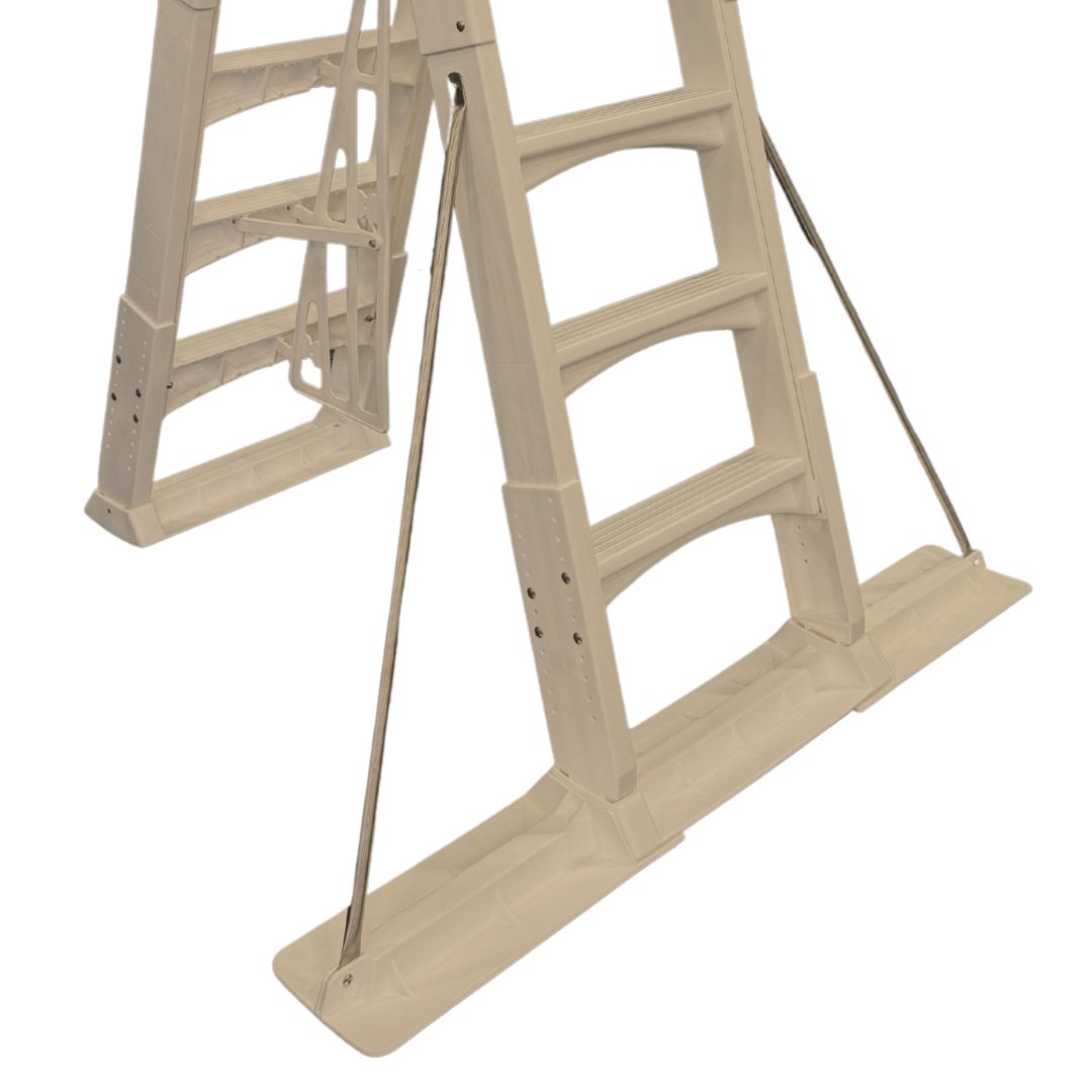 Taupe Stabilizer Bar for Vinyl Works SLA Slide-Lock A-Frame Pool Ladder