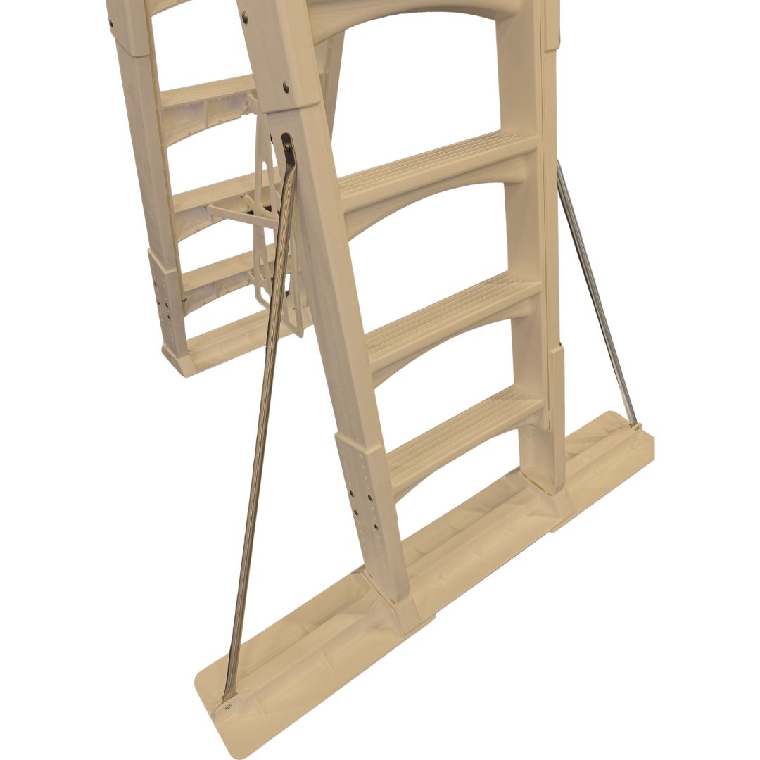 Taupe Stabilizer Bar for Vinyl Works SLA Slide-Lock A-Frame Pool Ladder