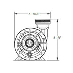 Waterways Hi-Flo 1 HP 2-Speed Above Ground Pool Pump