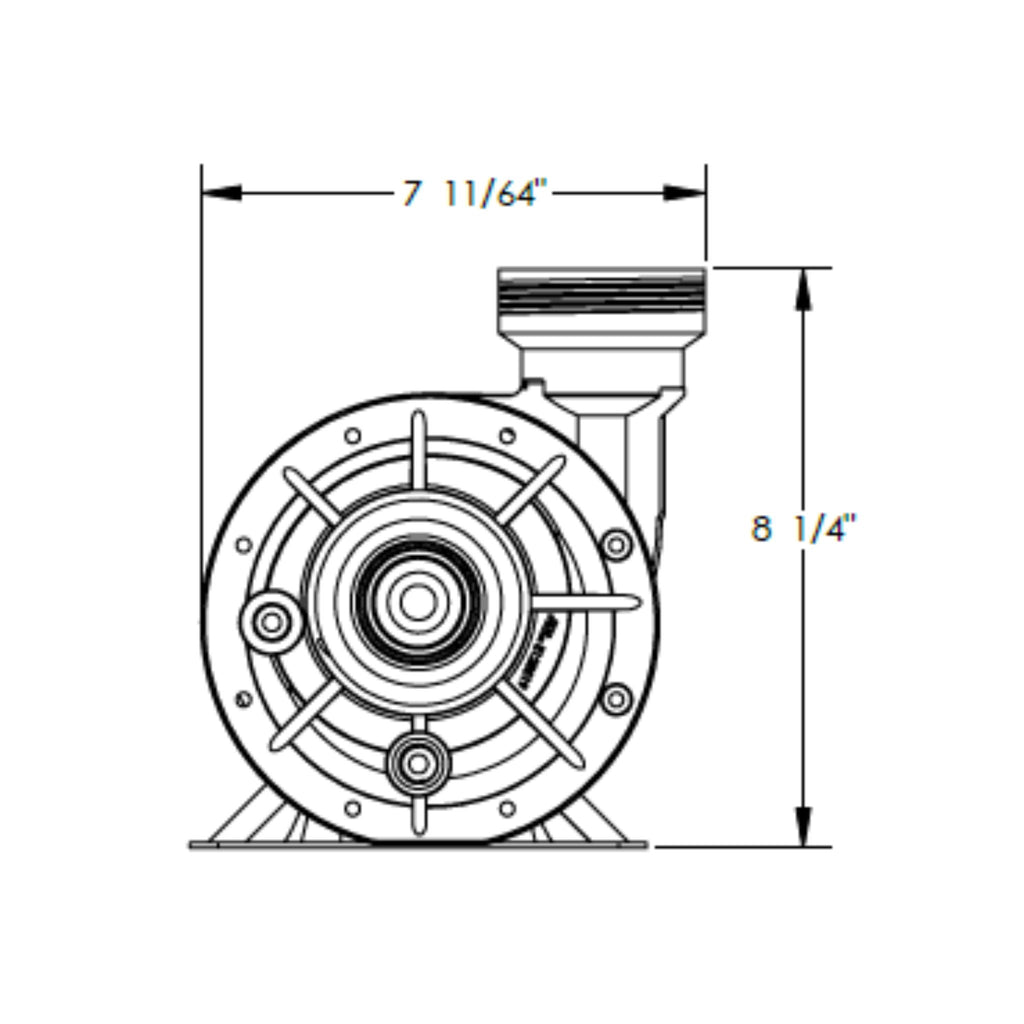 Waterway Plastics Hi-Flo II 2 HP 2-Speed Above Ground Pool Pump