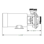 Waterway Plastics Hi-Flo II 2 HP 2-Speed Above Ground Pool Pump