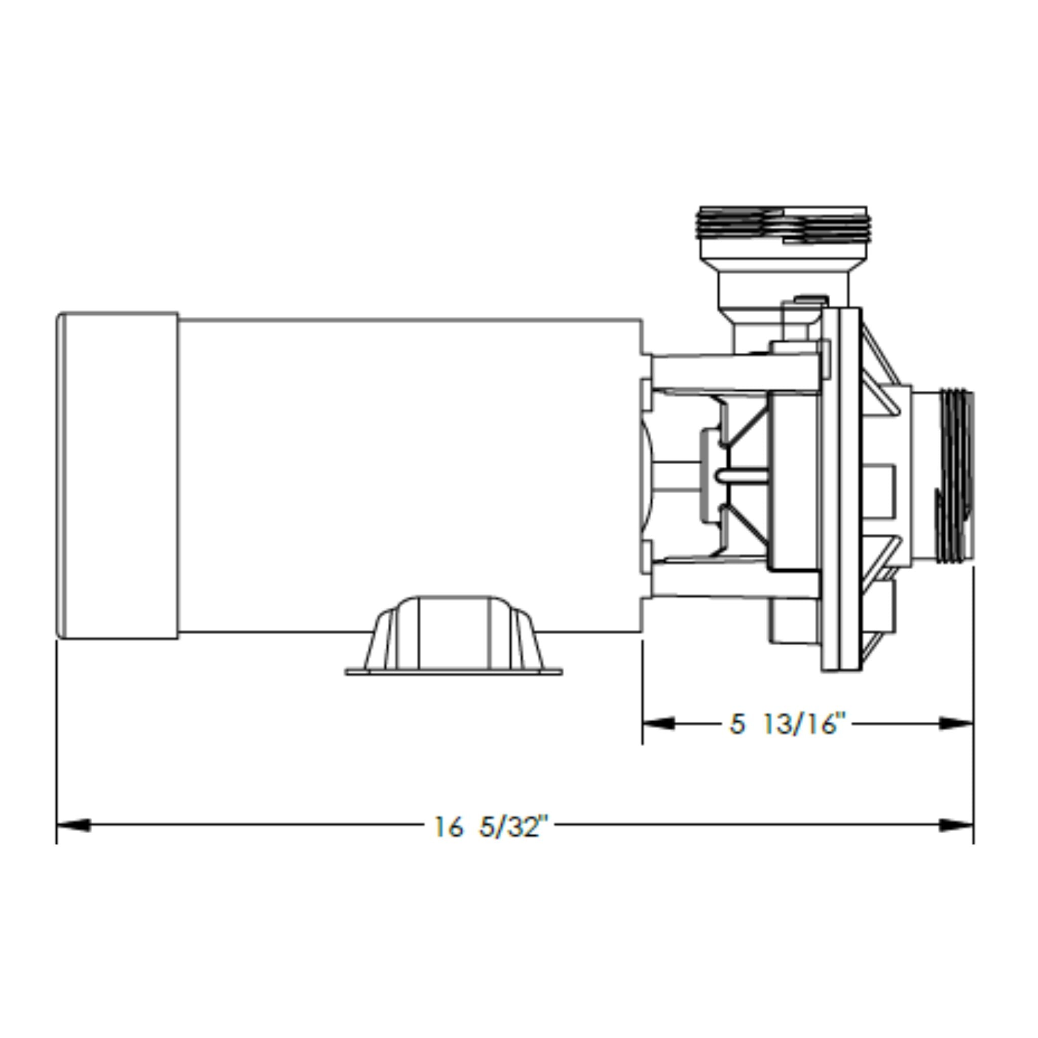 Waterways Hi-Flo 1 HP 1-Speed Above Ground Pool Pump