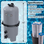 Waterway Crystal Water 425 sq. ft. Pool Cartridge Filter