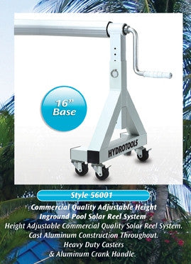 HydroTools 56001 Adjustable Height In-Ground Solar Reel System for Pools up to 20' Wide