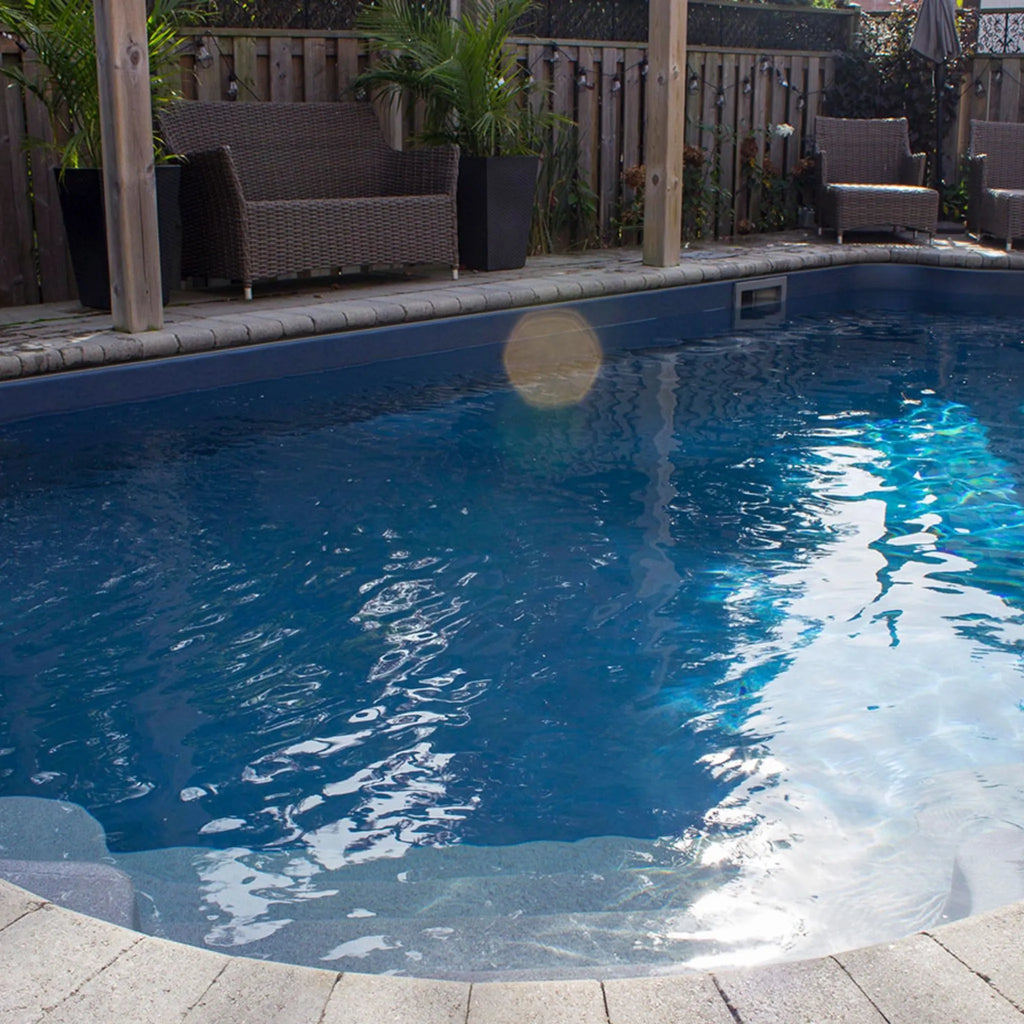 Blue Slate Shimmer Stone For Destination Series GLI Inground Pool Liner 27 Mil