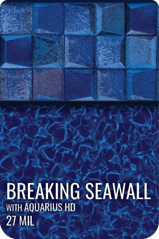 Breaking Seawall with Aquarius HD Premier Value Series GLI Inground Pool Liner 27 Mil