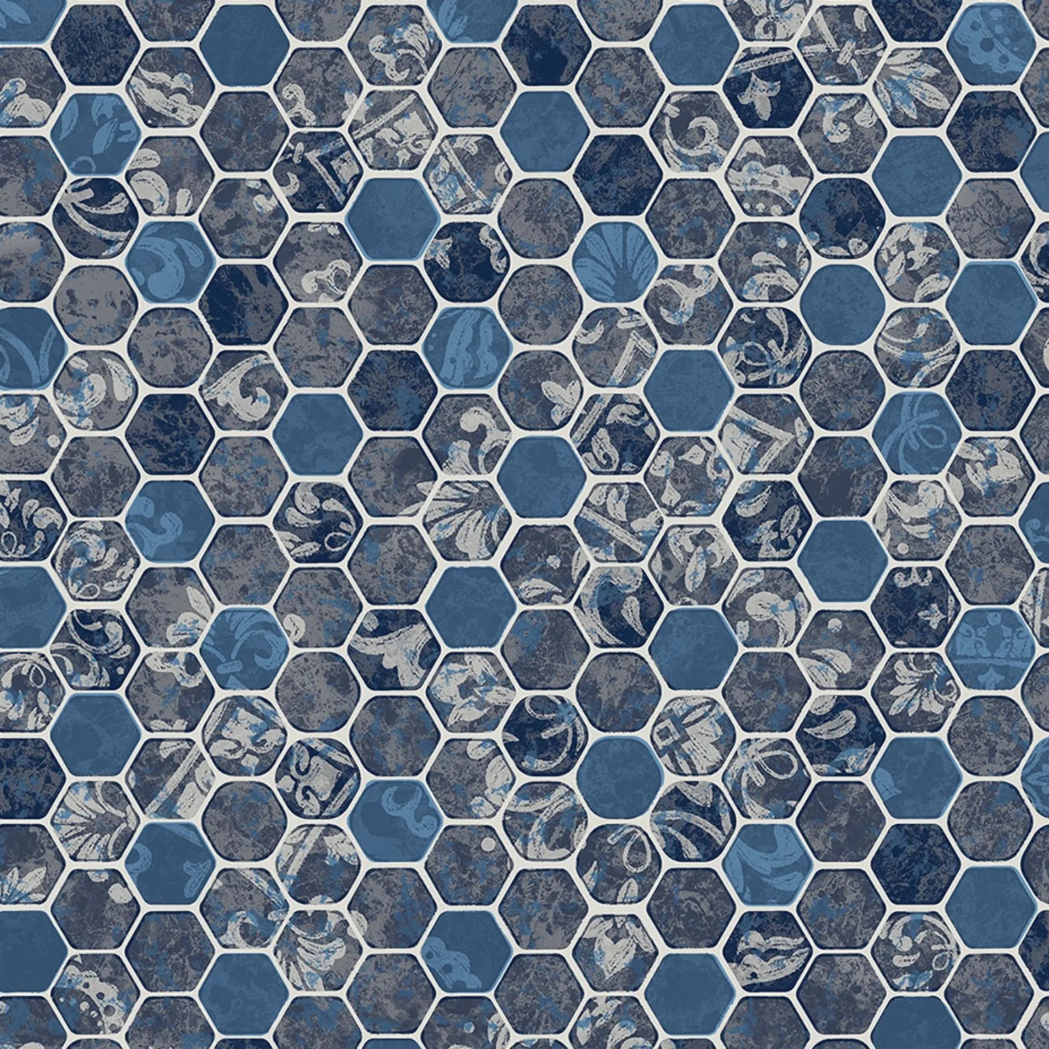 Esagono Shimmer Stone For Destination Series GLI Inground Pool Liner 27 Mil