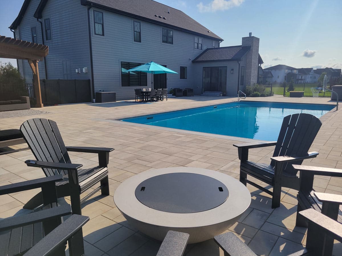 Terrazzo Caribbean Full Floor Borderless GLI Inground Pool Liner 27 or 20 Mil