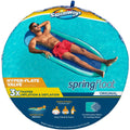 Spring Float Inflatable Pool Lounger with Hyper-Flate Valve