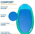 Spring Float Inflatable Pool Lounger with Hyper-Flate Valve