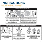 Spring Float Inflatable Pool Lounger with Hyper-Flate Valve