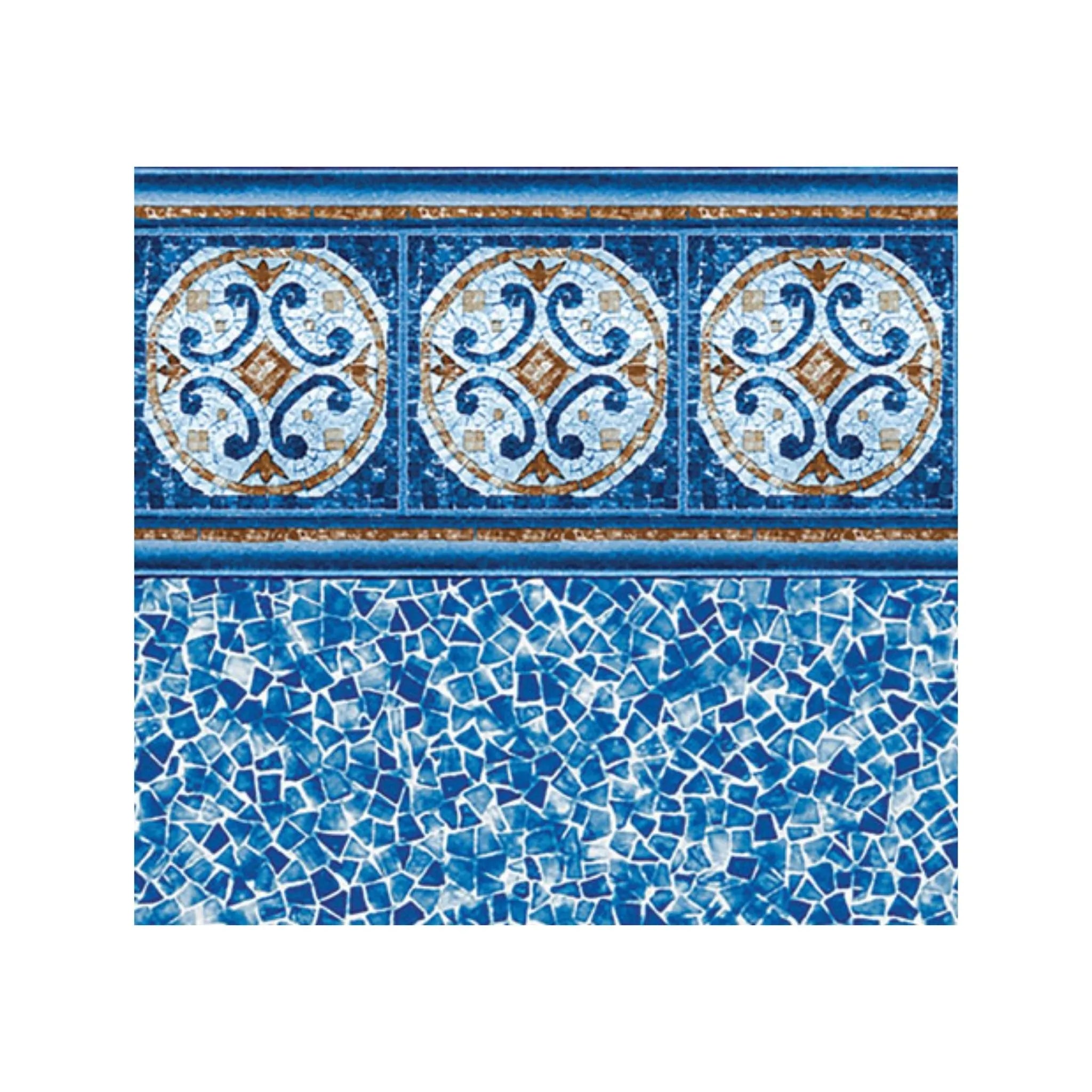 Hampton with SeaGlass Destination Series GLI Inground Pool Liner 27 or 20 Mil