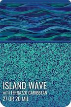 Island Wave with Terrazo Caribbean Destination Series GLI Inground Pool Liner 27 or 20 Mil