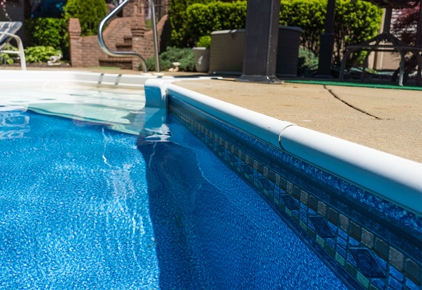 Laguna with White Pacific Value Series GLI Inground Pool Liner 27 Mil