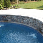 Mosaic Light Blue Full Floor Borderless GLI Inground Pool Liner 27 or 20Mil