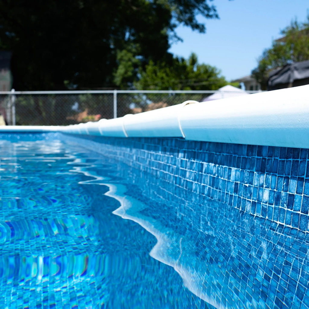 Mosaic Light Blue Full Floor Borderless GLI Inground Pool Liner 27 or 20Mil