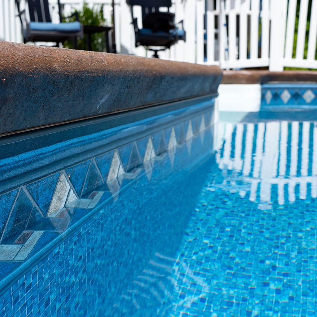 Mountain Mosaic with Mosaic Light Blue Destination Series GLI Inground Pool Liner 27 or 20 Mil