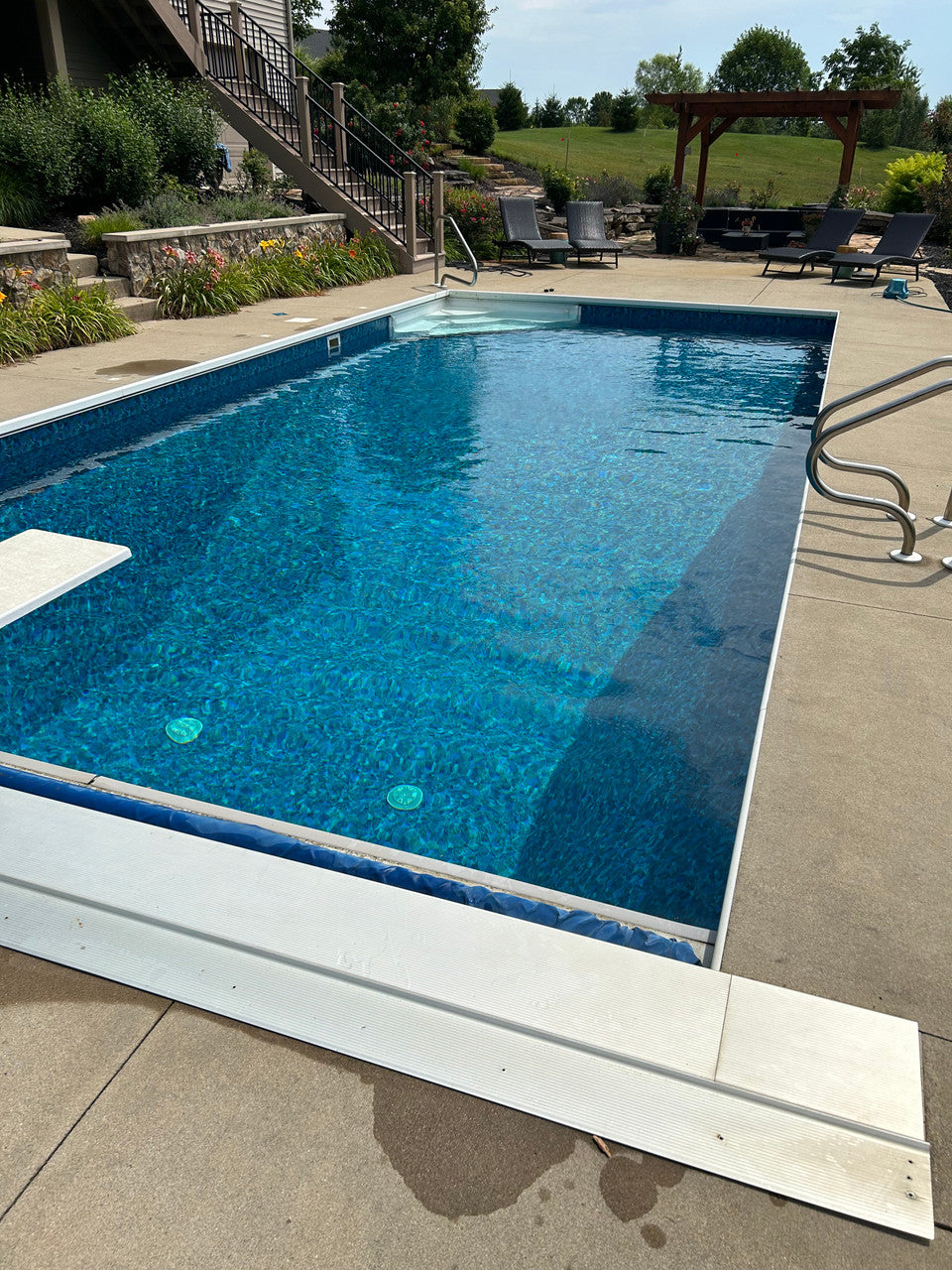 Naples Borderless Only Alpha Inground Pool Liner 28 Mil