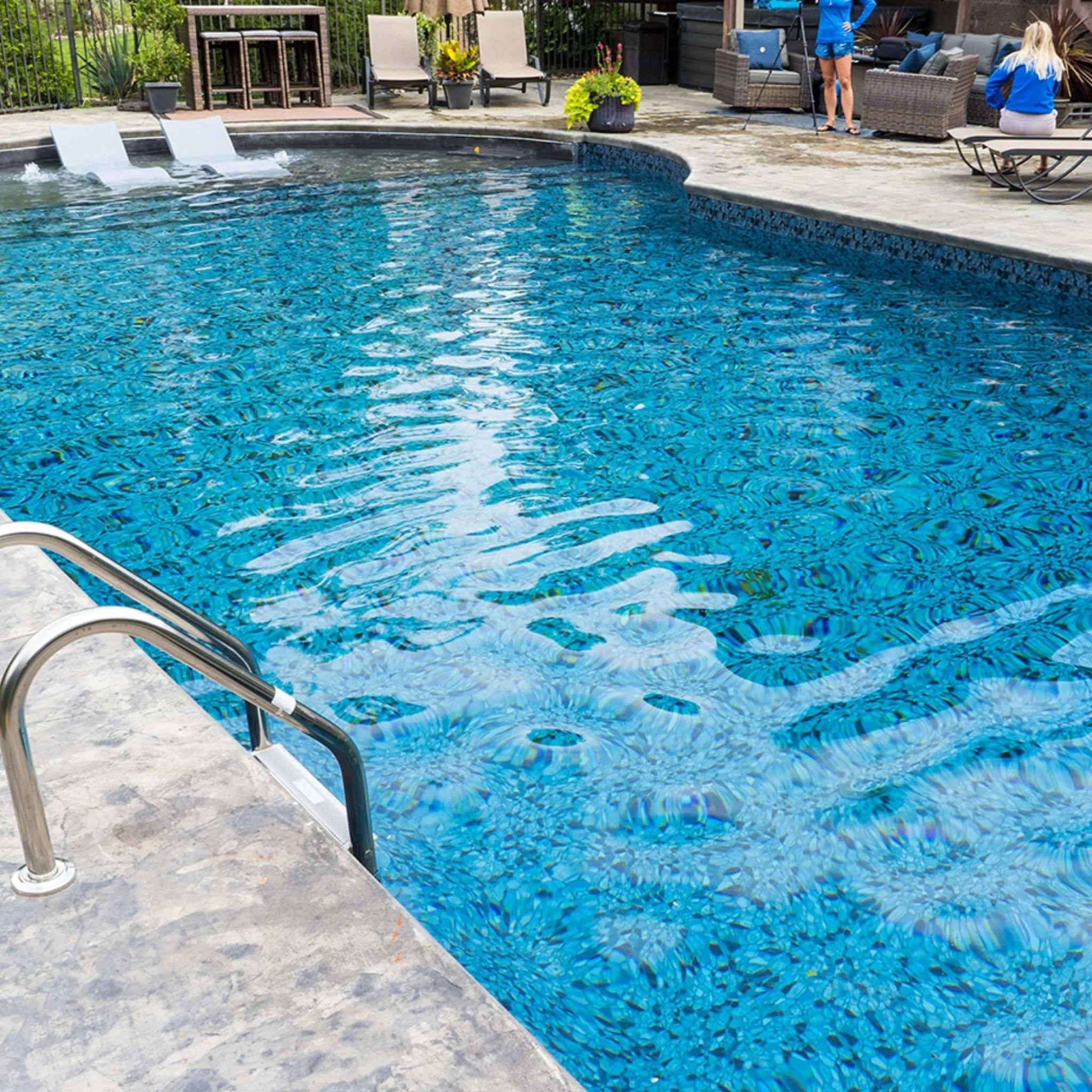 Obsidian Shimmer Stone For Destination Series GLI Inground Pool Liner 27 Mil