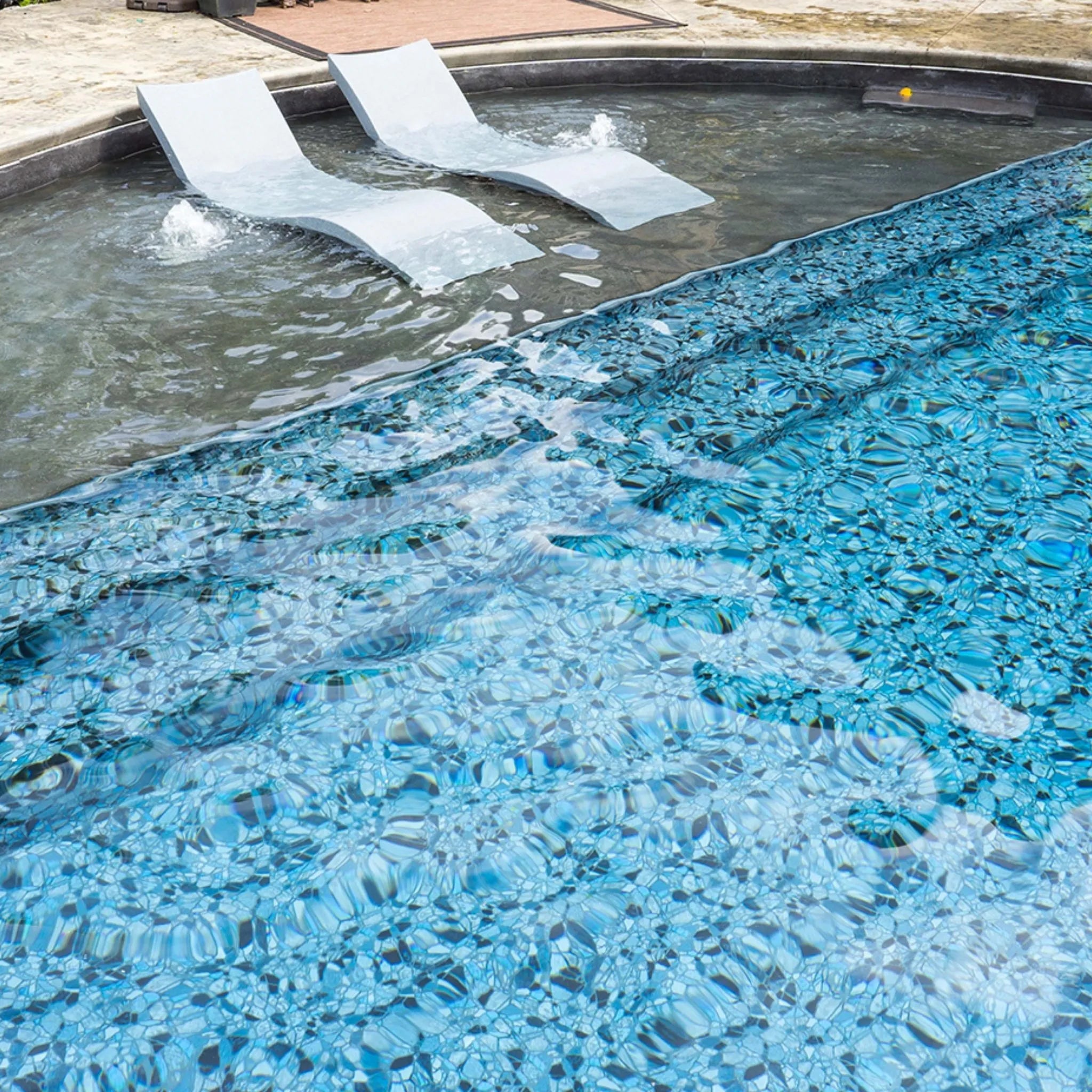 Obsidian Shimmer Stone For Destination Series GLI Inground Pool Liner 27 Mil