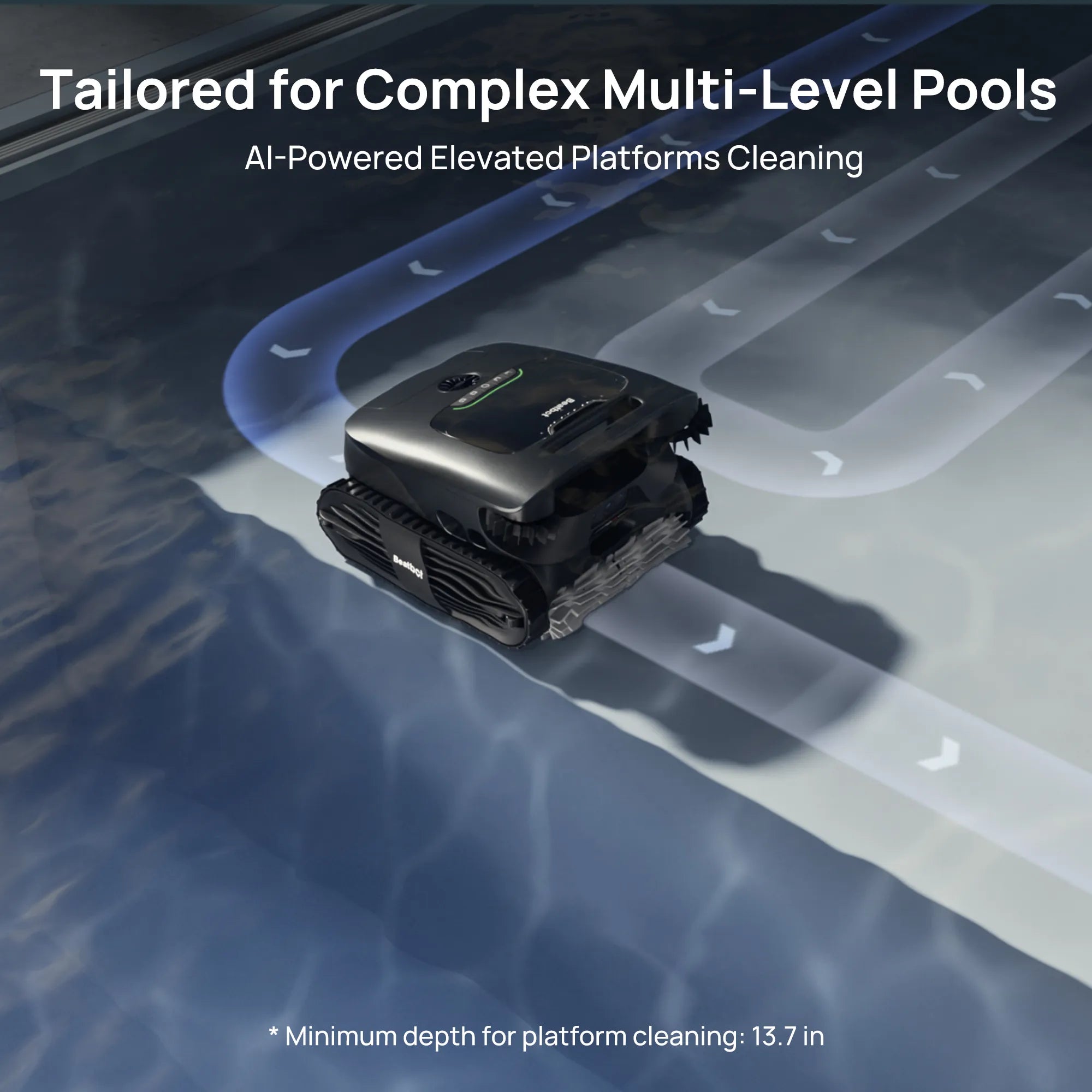 Beatbot P300 Ultra Cordless Robotic Pool Cleaner – 5-in-1 AI Cleaning with 5HybridSense™ Technology