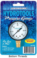 HydroTools Bottom Mount Pool Filter Pressure Gauge