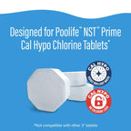Poolife NST Prime Cal Hypo Chlorine Tablets compatibility graphic