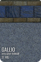 Gallio with Gray Bonair Premier Value Series GLI Inground Pool Liner 27 Mil