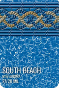South Beach with Aurora Premier Value Series GLI Inground Pool Liner 27 Mil