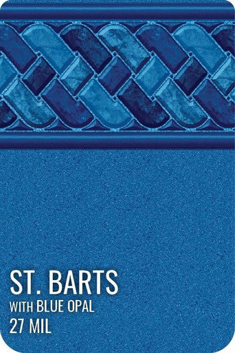 St. Barts with Blue Opal Premier Value Series GLI Inground Pool Liner 27 Mil