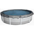 18' x 34' Oval Leaf Net Pool Cover (Cover Size: 21’ x 37’)