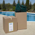 HPI Yard Guard Aquamaster Solid with Mesh Drain Safety Cover for Rectangular Pool Size 14' x 28' with 4' X 8' Center End Step