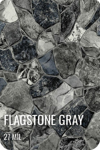 Flagstone Gray Borderless GLI Inground Pool Liner 27 Mil