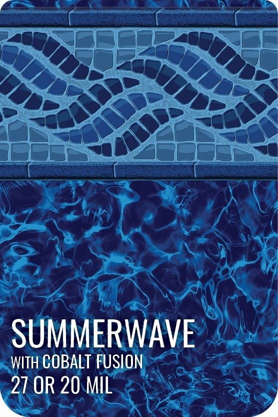 Summerwave with Cobalt Fusion Destination Series GLI Inground Pool Liner 27 or 20 Mil