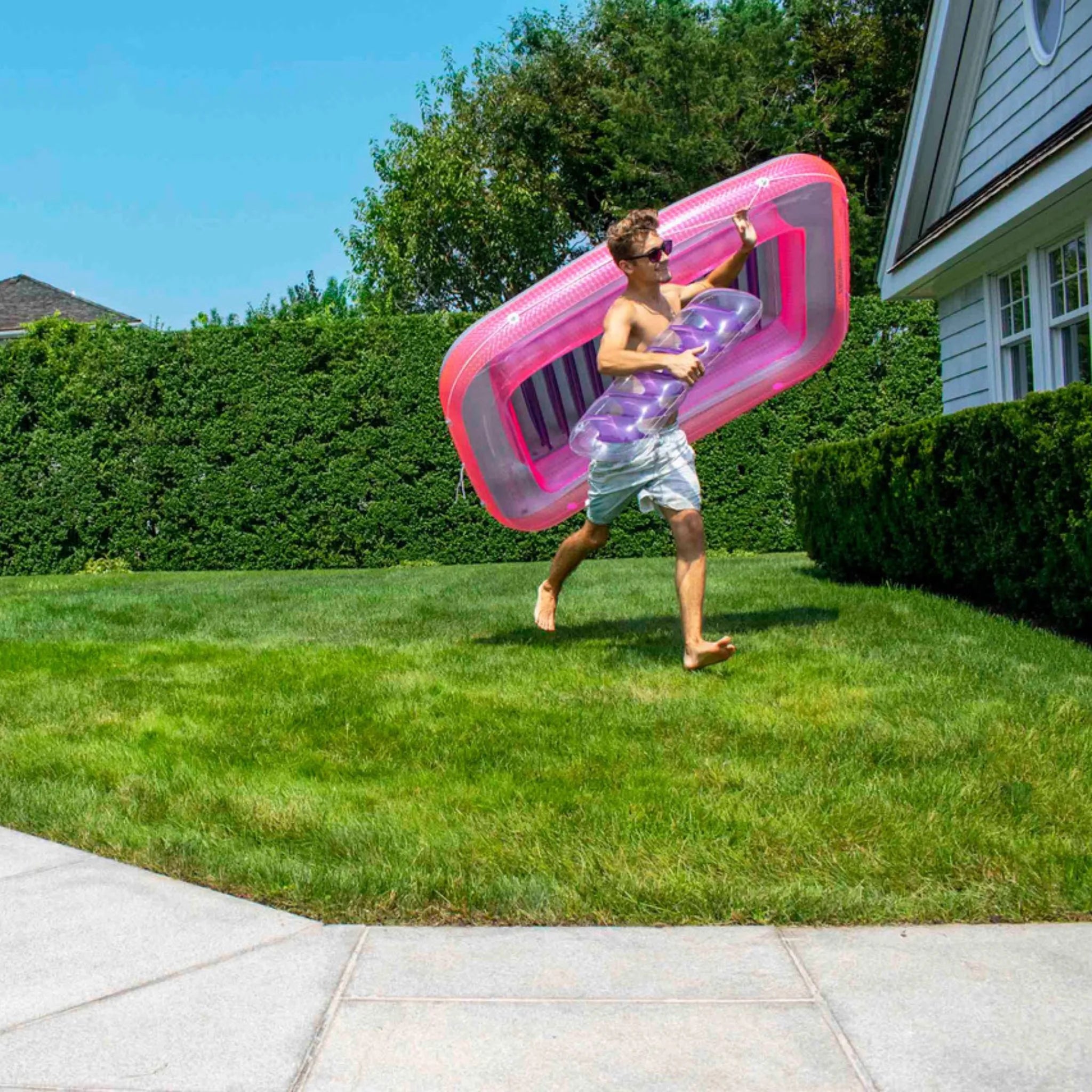 71" Pink SunTan Tub by Swimline 9052