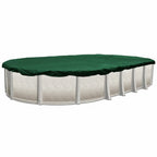 12-Year Midwest Canvas Supreme Plus Winter Pool Cover for 16' x 32' Oval Pools (Cover Size 20' x 36')