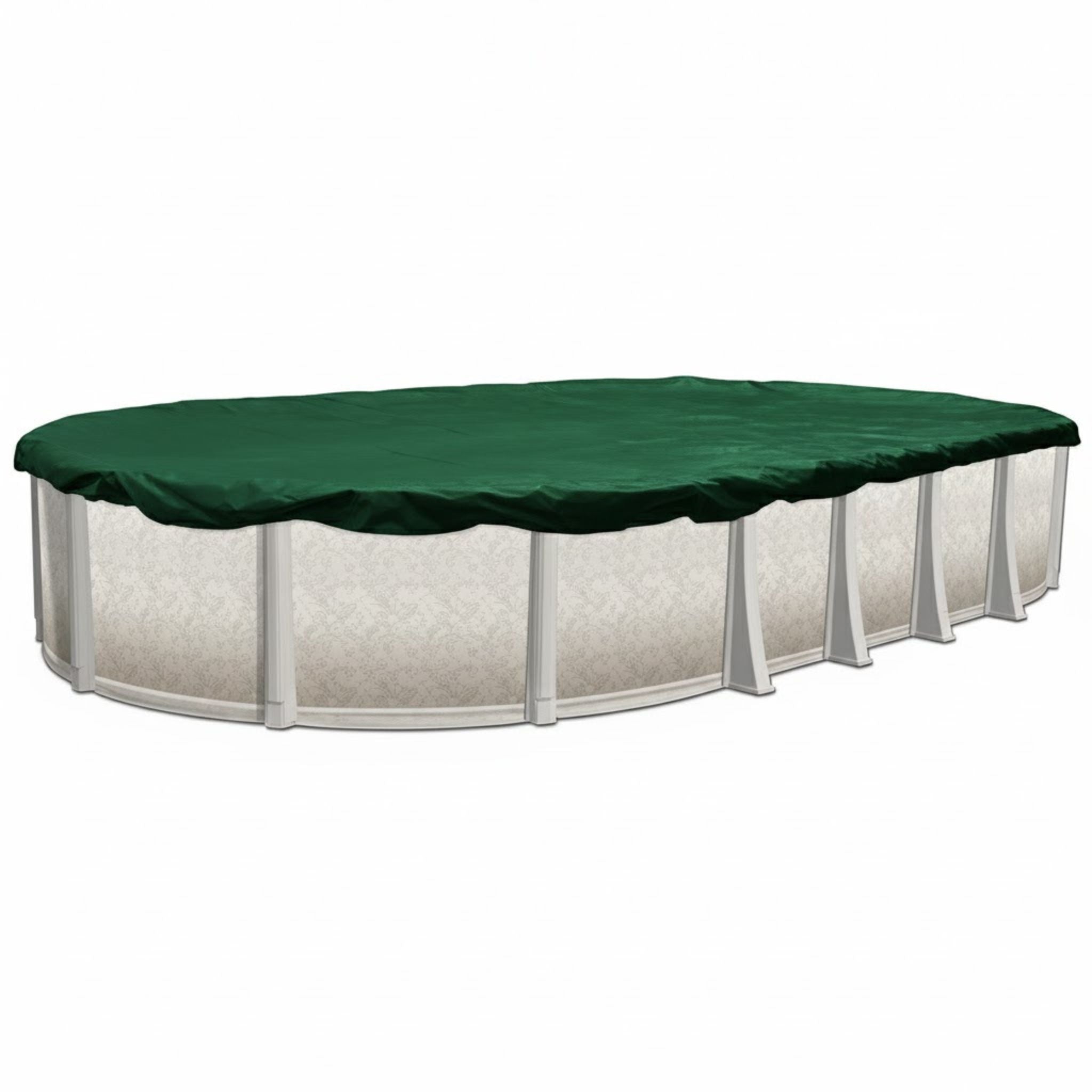 12-Year Midwest Canvas Supreme Plus Winter Pool Cover for 18' x 24' Oval Pools (Cover Size 21' x 27')