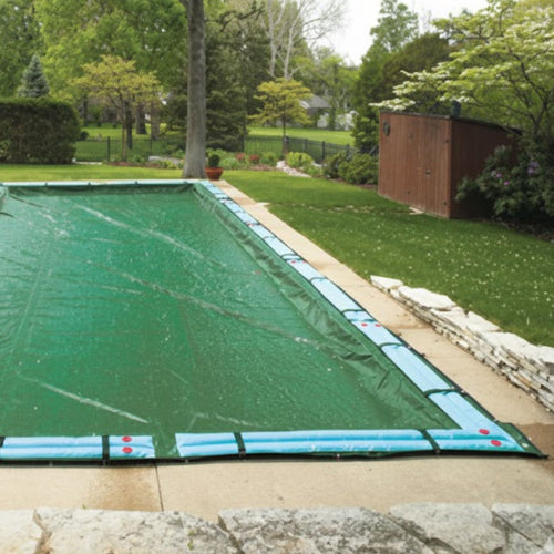 12-Year Midwest Canvas Supreme Plus Winter Pool Cover for 12' x 20' Rectangle Pools (Cover Size 17' x 25')